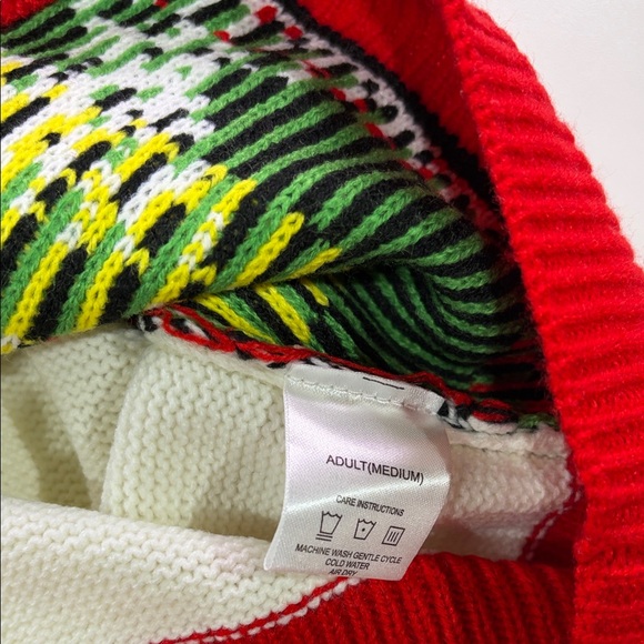 Junk Food Festive Grinch Christmas Sweater - Picture 10 of 11